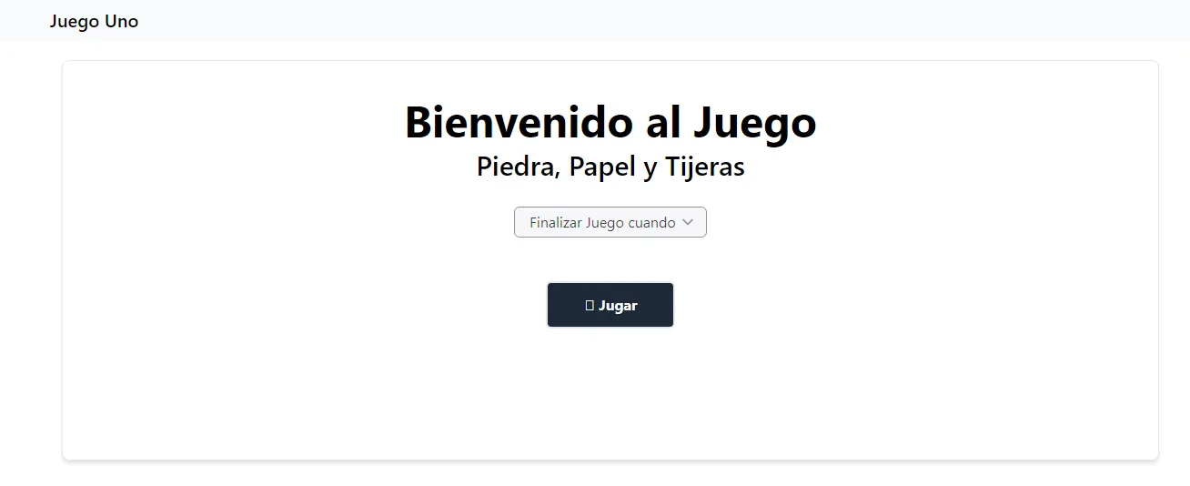 Captura de pantalla del juego Piedra, Papel o Tijeras